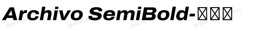 Archivo SemiBold字体转换